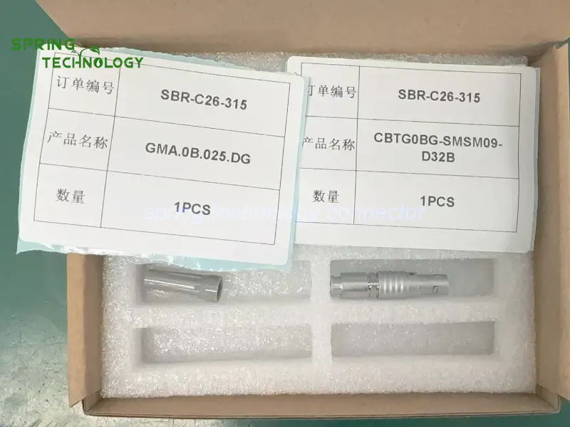 CBTG0BG Push-Pull Connector for LIBS Analyzers 2026 0B Series 9-Contact Cable Plug