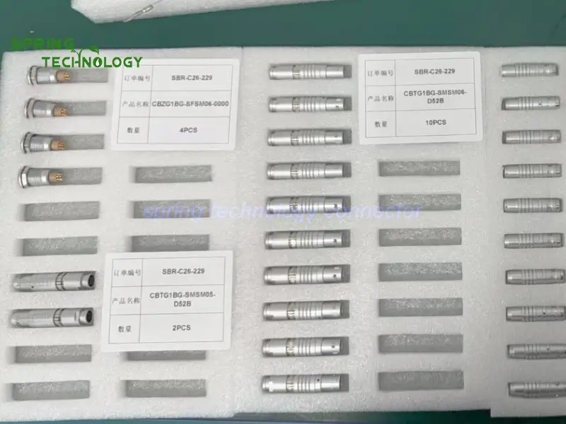 CBTG1BG Connectors for Multi-Angle Spectrophotometers 2026 1B 6-Contact Cable Plug and Panel Receptacle for Color Measurement