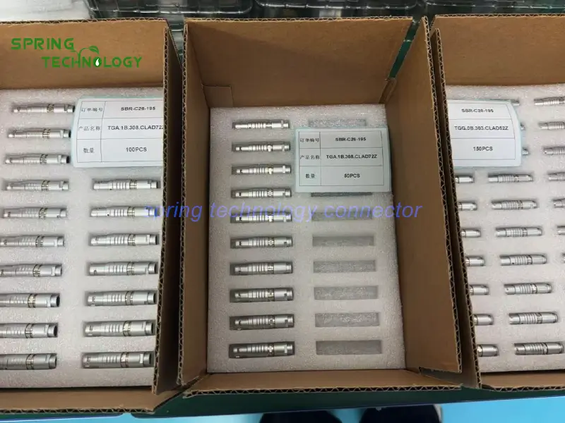 CBTG1BG Push-Pull Connector for Video Borescope Processors 2026 1B Series 8-Contact 1 Gbs Ethernet Connector for Industrial Inspection Equipment