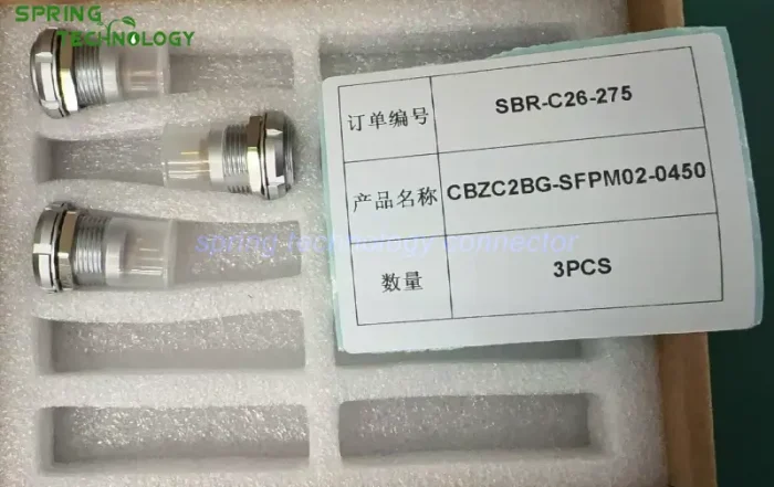 CBZC2BG Push-Pull Connector for Programmable DC Electronic Loads 2026 2B Series 2-Contact 25 A Power Socket for High-Current DC Test Interfaces