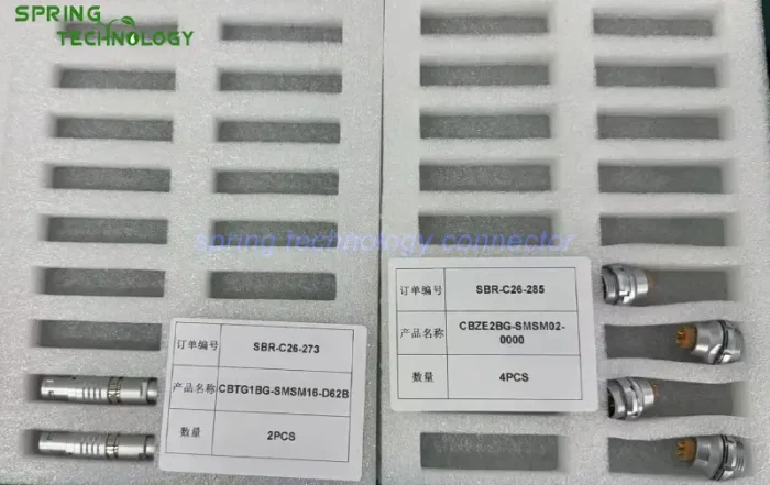 CBZE2BG Push-Pull Connector for Programmable DC Power Supplies 2026 2B Series 2-Contact 20.5 A Output Socket for High-Power Power Equipment