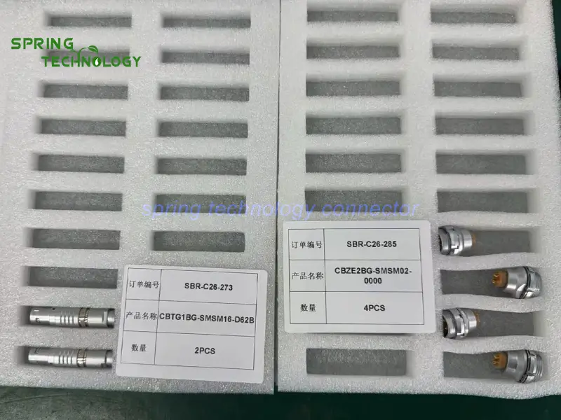 CBZE2BG Push-Pull Connector for Programmable DC Power Supplies 2026 2B Series 2-Contact 20.5 A Output Socket for High-Power Power Equipment