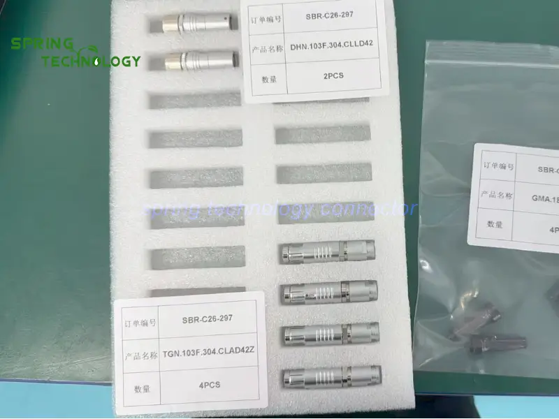 Connectors for Blade Balancing Testers 2026 CBTG3FN Plug and CBDH3FN Cable Receptacle