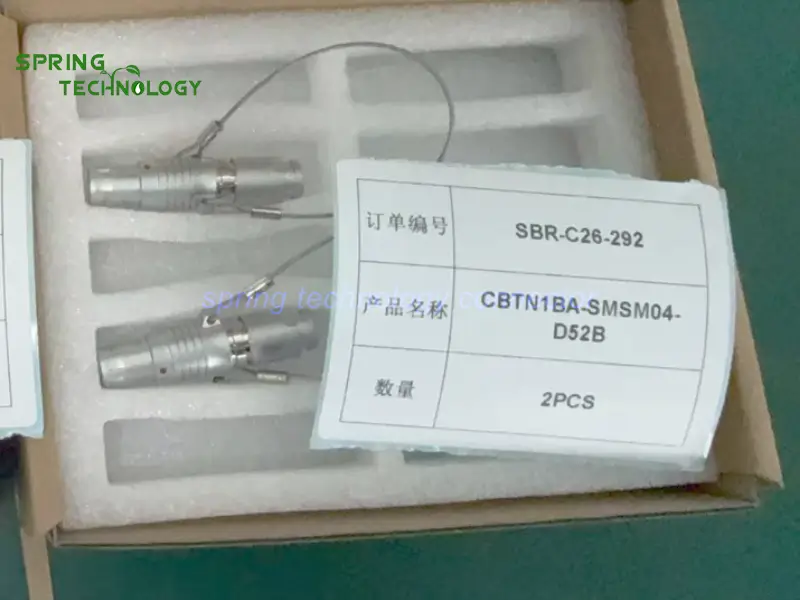 Connectors for USB Industrial Data Loggers 2026 CBTN1BA-SMSM04-D52B Four-Contact Lanyard-Release Plug