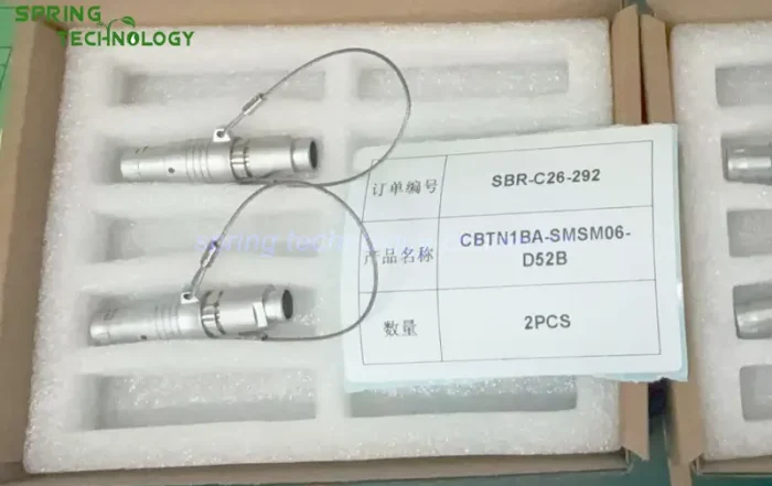 Connectors for Ultrasonic Flow Meters 2026 CBTN1BA-SMSM06-D52B Six-Contact Lanyard-Release Plug