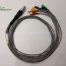 Custom Multi-Lead Physiological Signal Cable with CBTL3FN-SMSM10-D720 10-Pin Connector and Six Electrode Connectors for Multi-Lead ECG Signal Acquisition Systems